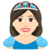 Princess: Light Skin Tone Emoji Copy Paste ― 👸🏻 - joypixels