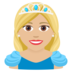 Princess: Medium-light Skin Tone Emoji Copy Paste ― 👸🏼 - joypixels