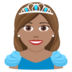 Princess: Medium Skin Tone Emoji Copy Paste ― 👸🏽 - joypixels