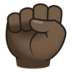 Raised Fist: Dark Skin Tone Emoji Copy Paste ― ✊🏿 - joypixels