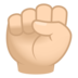 Raised Fist: Light Skin Tone Emoji Copy Paste ― ✊🏻 - joypixels