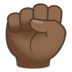 Raised Fist: Medium-dark Skin Tone Emoji Copy Paste ― ✊🏾 - joypixels
