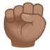 Raised Fist: Medium Skin Tone Emoji Copy Paste ― ✊🏽 - joypixels