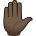 Raised Hand: Dark Skin Tone Emoji Copy Paste ― ✋🏿 - joypixels