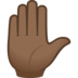 Raised Hand: Medium-dark Skin Tone Emoji Copy Paste ― ✋🏾 - joypixels