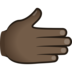 Rightwards Hand: Dark Skin Tone Emoji Copy Paste ― 🫱🏿 - joypixels