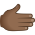 Rightwards Hand: Medium-dark Skin Tone Emoji Copy Paste ― 🫱🏾 - joypixels