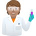 Scientist: Medium Skin Tone Emoji Copy Paste ― 🧑🏽‍🔬 - joypixels