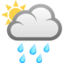 Sun Behind Rain Cloud Emoji Copy Paste ― 🌦️ - joypixels
