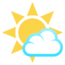 Sun Behind Small Cloud Emoji Copy Paste ― 🌤️ - joypixels