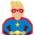 Superhero: Medium-light Skin Tone Emoji Copy Paste ― 🦸🏼 - joypixels