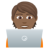 Technologist: Medium-dark Skin Tone Emoji Copy Paste ― 🧑🏾‍💻 - joypixels