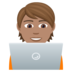 Technologist: Medium Skin Tone Emoji Copy Paste ― 🧑🏽‍💻 - joypixels