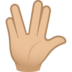 Vulcan Salute: Medium-light Skin Tone Emoji Copy Paste ― 🖖🏼 - joypixels