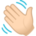 Waving Hand: Light Skin Tone Emoji Copy Paste ― 👋🏻 - joypixels