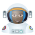 Woman Astronaut: Dark Skin Tone Emoji Copy Paste ― 👩🏿‍🚀 - joypixels