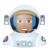 Woman Astronaut: Medium Skin Tone Emoji Copy Paste ― 👩🏽‍🚀 - joypixels