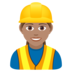 Woman Construction Worker: Medium Skin Tone Emoji Copy Paste ― 👷🏽‍♀ - joypixels