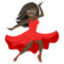 Woman Dancing: Dark Skin Tone Emoji Copy Paste ― 💃🏿 - joypixels