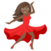 Woman Dancing: Medium-dark Skin Tone Emoji Copy Paste ― 💃🏾 - joypixels