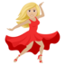 Woman Dancing: Medium-light Skin Tone Emoji Copy Paste ― 💃🏼 - joypixels