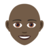 Woman: Dark Skin Tone, Bald Emoji Copy Paste ― 👩🏿‍🦲 - joypixels