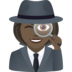 Woman Detective: Dark Skin Tone Emoji Copy Paste ― 🕵🏿‍♀ - joypixels