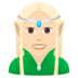 Woman Elf: Light Skin Tone Emoji Copy Paste ― 🧝🏻‍♀ - joypixels
