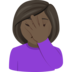 Woman Facepalming: Dark Skin Tone Emoji Copy Paste ― 🤦🏿‍♀ - joypixels