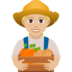 Woman Farmer: Medium-light Skin Tone Emoji Copy Paste ― 👩🏼‍🌾 - joypixels