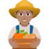 Woman Farmer: Medium Skin Tone Emoji Copy Paste ― 👩🏽‍🌾 - joypixels