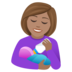 Woman Feeding Baby: Medium Skin Tone Emoji Copy Paste ― 👩🏽‍🍼 - joypixels
