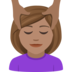 Woman Getting Massage: Medium Skin Tone Emoji Copy Paste ― 💆🏽‍♀ - joypixels
