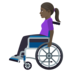 Woman In Manual Wheelchair: Dark Skin Tone Emoji Copy Paste ― 👩🏿‍🦽 - joypixels