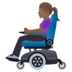 Woman In Motorized Wheelchair: Medium-dark Skin Tone Emoji Copy Paste ― 👩🏾‍🦼 - joypixels