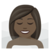 Woman In Steamy Room: Dark Skin Tone Emoji Copy Paste ― 🧖🏿‍♀ - joypixels