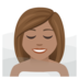 Woman In Steamy Room: Medium Skin Tone Emoji Copy Paste ― 🧖🏽‍♀ - joypixels