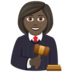 Woman Judge: Dark Skin Tone Emoji Copy Paste ― 👩🏿‍⚖ - joypixels