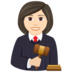 Woman Judge: Light Skin Tone Emoji Copy Paste ― 👩🏻‍⚖ - joypixels