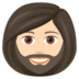 Woman: Light Skin Tone, Beard Emoji Copy Paste ― 🧔🏻‍♀ - joypixels