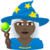 Woman Mage: Dark Skin Tone Emoji Copy Paste ― 🧙🏿‍♀ - joypixels