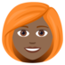 Woman: Medium-dark Skin Tone, Red Hair Emoji Copy Paste ― 👩🏾‍🦰 - joypixels