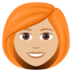 Woman: Medium-light Skin Tone, Red Hair Emoji Copy Paste ― 👩🏼‍🦰 - joypixels