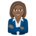 Woman Office Worker: Medium-dark Skin Tone Emoji Copy Paste ― 👩🏾‍💼 - joypixels