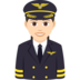 Woman Pilot: Light Skin Tone Emoji Copy Paste ― 👩🏻‍✈ - joypixels