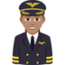 Woman Pilot: Medium Skin Tone Emoji Copy Paste ― 👩🏽‍✈ - joypixels