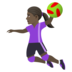 Woman Playing Handball: Dark Skin Tone Emoji Copy Paste ― 🤾🏿‍♀ - joypixels