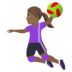 Woman Playing Handball: Medium-dark Skin Tone Emoji Copy Paste ― 🤾🏾‍♀ - joypixels