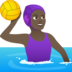Woman Playing Water Polo: Dark Skin Tone Emoji Copy Paste ― 🤽🏿‍♀ - joypixels