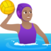 Woman Playing Water Polo: Medium Skin Tone Emoji Copy Paste ― 🤽🏽‍♀ - joypixels